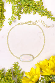 Moonstone Crystal Link Bracelet - GF