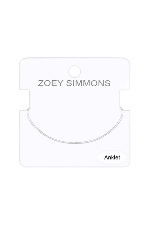 Sterling Silver Itailian Omega Anklet