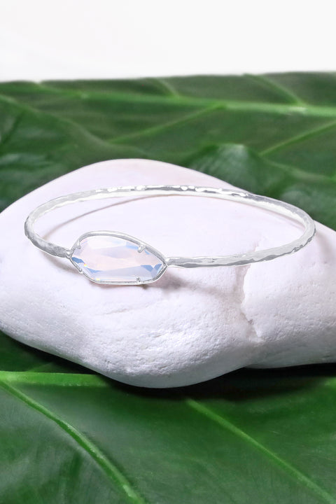 Moonstone Crystal Bangle Bracelet - SF