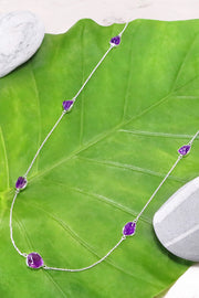 Amethyst Long Station Necklace - SF