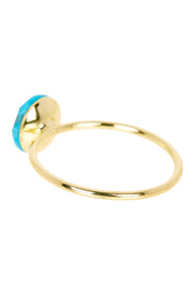 Turquoise Round Ring - GF