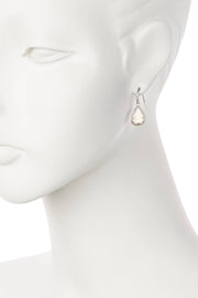 Moonstone Crystal Teardrop Earrings - SF