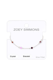 Purple Austrian Crystal Bracelet - SF