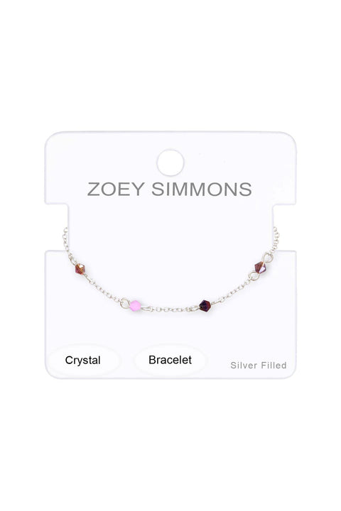 Purple Austrian Crystal Bracelet - SF