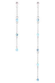 Blue Austrian Crystal Drop Earrings - SF