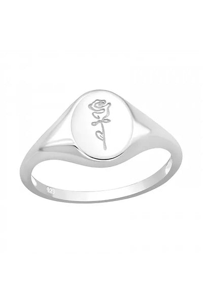 Sterling Silver Rose Ring - SS