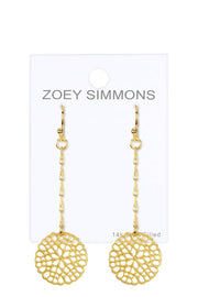 Daisy Disc Chandelier Earrings - GF