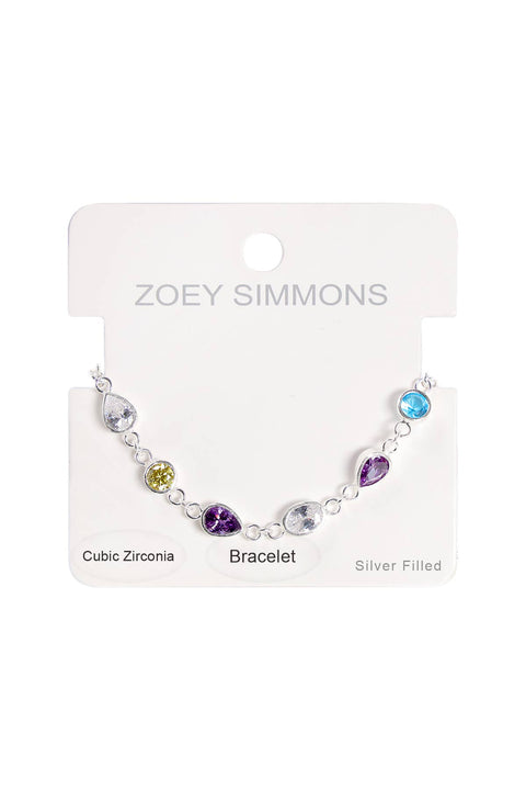 Mixed CZ Station Bracelet - SF