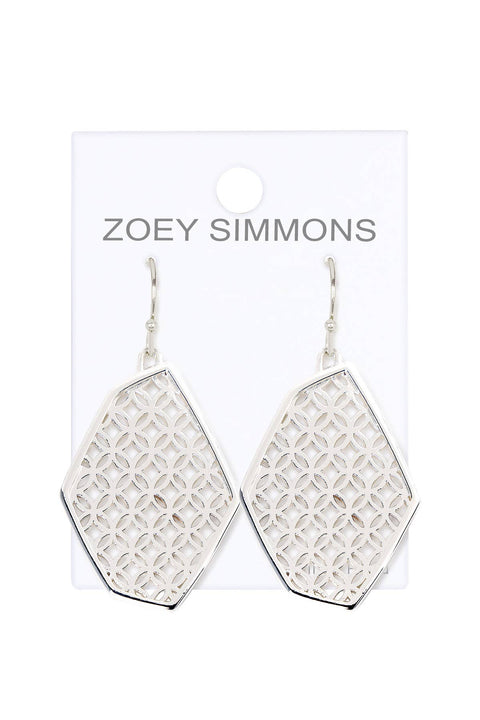 Vintage Filigree Drop Earrings - SF