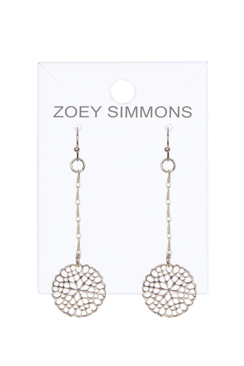 Daisy Discs Chandelier Earrings - SF