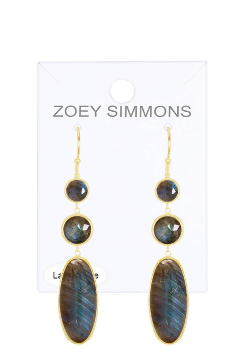 Labradorite Statement Earrings - GF