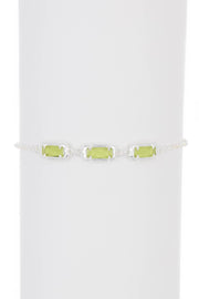 Peridot Crystal Station Bracelet - SF