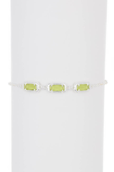 Peridot Crystal Station Bracelet - SF