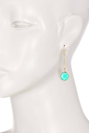 Amazonite Crystal Dangle Earrings - GF