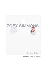 Christmas Stud Earrings Set - SS