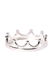 Sterling Silver Crown Ring - SS