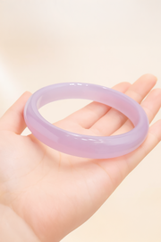 8mm Natural Purple Chalcedony Bangle