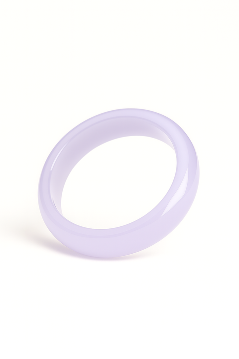 10mm Natural Purple Chalcedony Bangle
