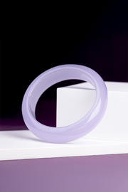 10mm Natural Purple Chalcedony Bangle