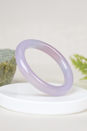 10mm Natural Purple Chalcedony Bangle