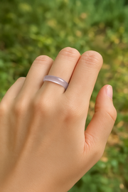 Blush Pink Imitation Jade Ring