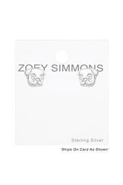 Sterling Silver Dog Ear Studs - SS