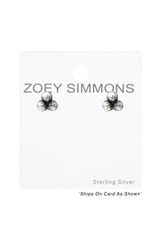 Sterling Silver Geometric Ear Studs - SS