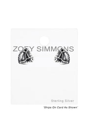Sterling Silver Horse Ear Studs - SS