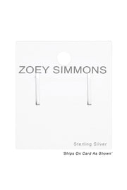 Sterling Silver Bar Ear Studs - SS