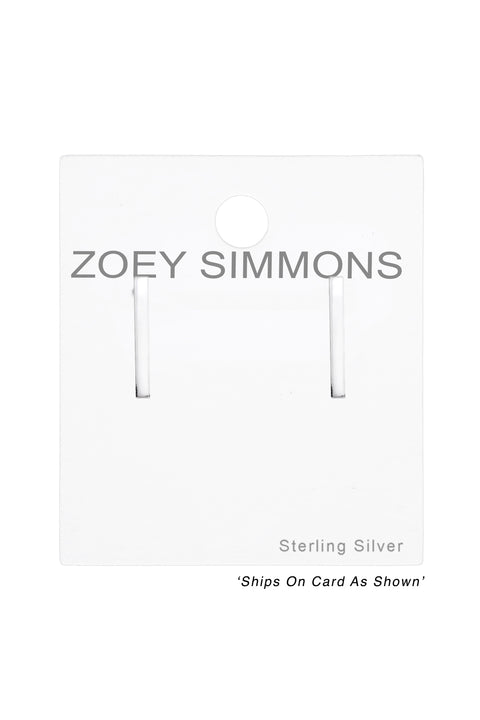 Sterling Silver Bar Ear Studs - SS