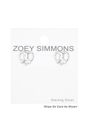 Sterling Silver Pretzel Ear Studs - SS
