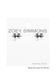 Sterling Silver Bow Ear Studs - SS