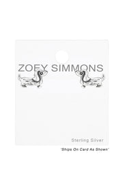 Sterling Silver Dog Ear Studs - SS