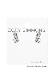 Sterling Silver Infinity Ear Studs - SS