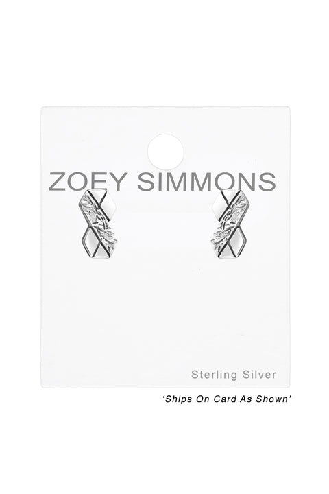 Sterling Silver Infinity Ear Studs - SS