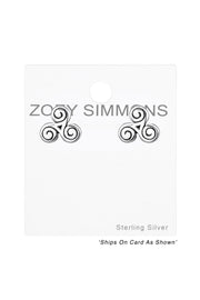 Sterling Silver Celtic Ear Studs - SS