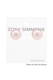Synthetic Pearl 4mm Ear Studs - SS