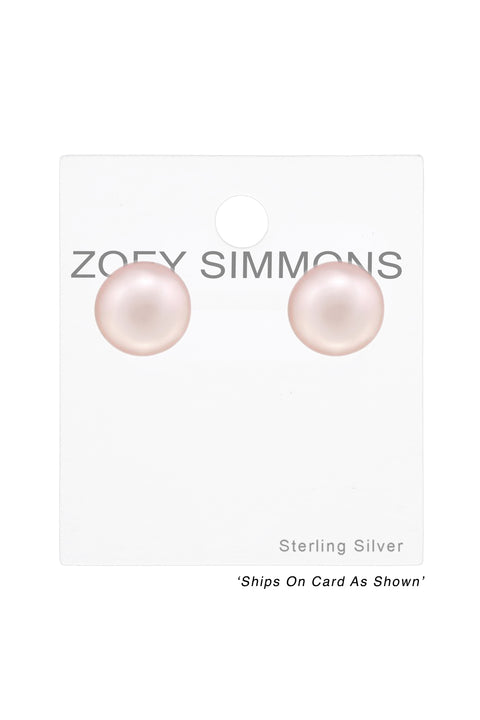 Synthetic Pearl 4mm Ear Studs - SS
