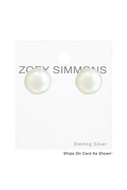 Synthetic Pearl 6mm Ear Studs - SS