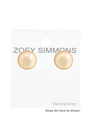 Synthetic Pearl 6mm Ear Studs - SS