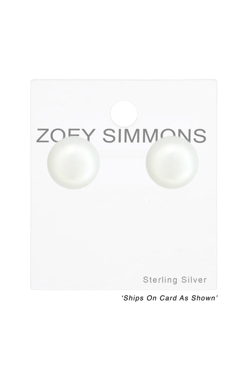 Synthetic Pearl 6mm Ear Studs - SS