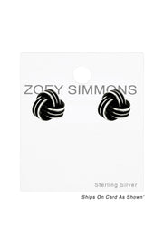 Sterling Silver Knot Ear Studs - SS