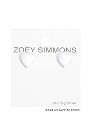 Sterling Silver Heart Ear Studs - SS
