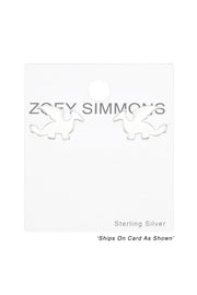 Sterling Silver Dragon Ear Studs - SS