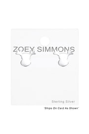 Sterling Silver Deer Ear Studs - SS