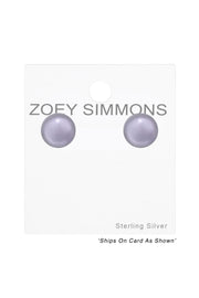 Synthetic Pearl 8mm Ear Studs - SS