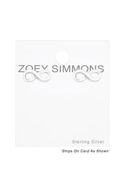 Sterling Silver Infinity Ear Studs - SS