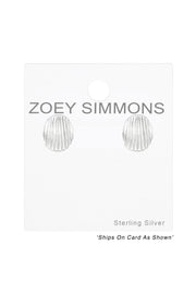 Sterling Silver Shell Ear Studs - SS