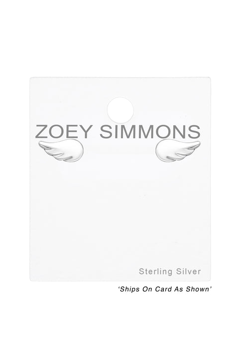 Sterling Silver Wing Ear Studs - SS