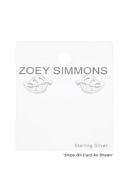 Sterling Silver Leaf Ear Studs - SS